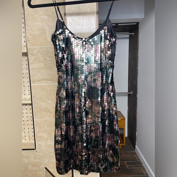 Bebe Sequin Mini Dress - Picture 2 of 3